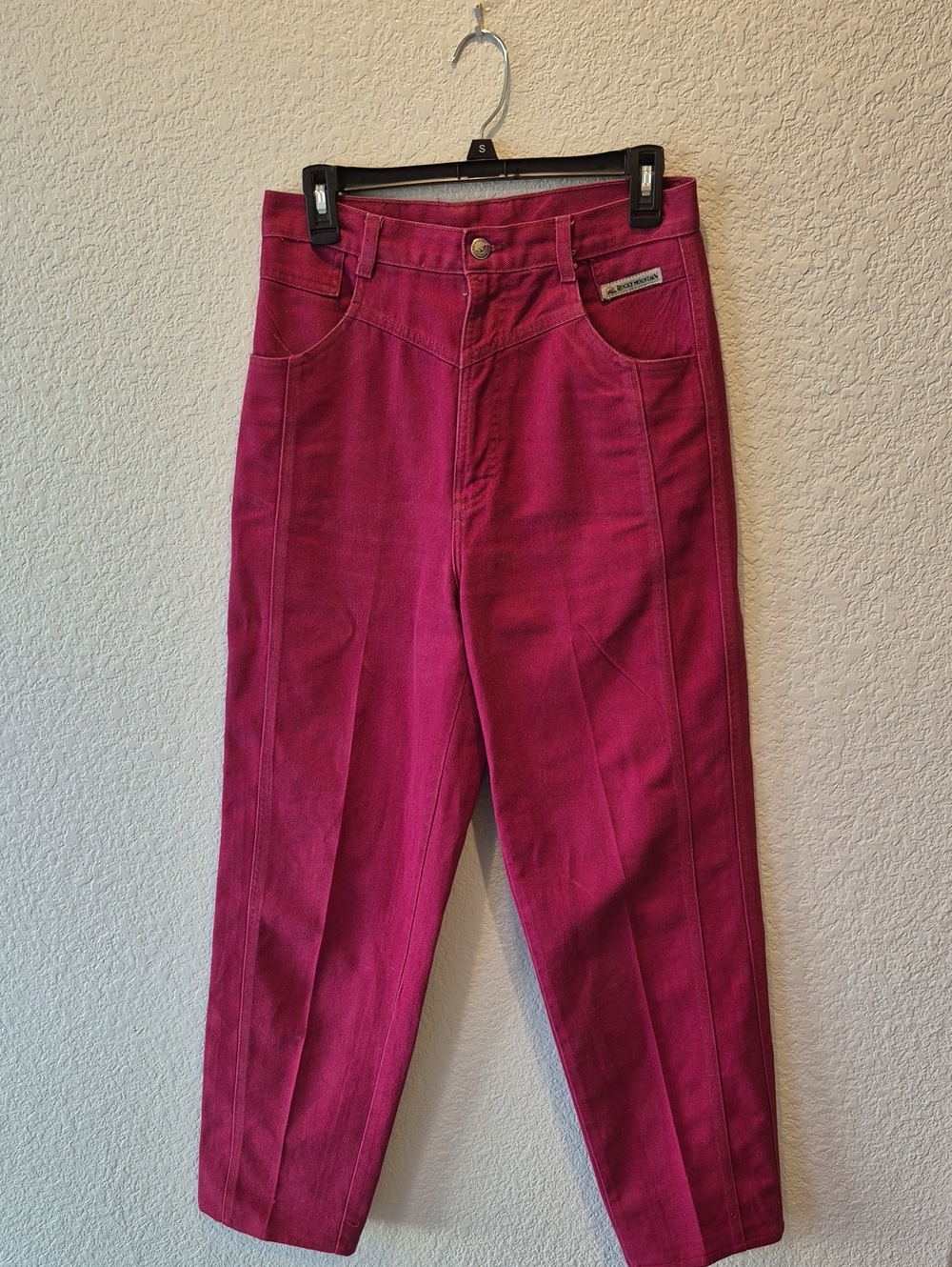Women's Rocky Mountain Jeans Burgundy High Waist Fit